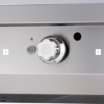  Βαρέως τύπου σχάρα 1/2 αυλακωτή - αέριο - διπλή μονάδα - 70cm βαθιά